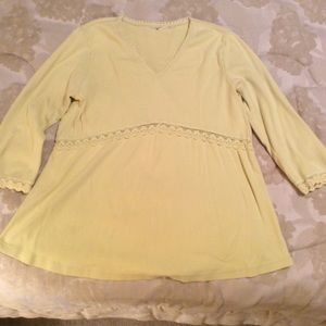 Cotton lace embellished top